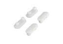 Topes para asiento de inodoro de color blanco 36.5x14.5x4.5mm (4un) 