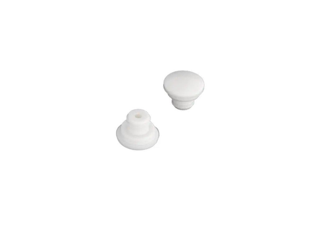 Topes para tapas de forma redonda y color blanco de 14,5x12mm (2un) 