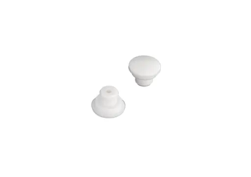 [PR/00267] Topes para tapas de forma redonda y color blanco de 14,5x12mm (2un) 